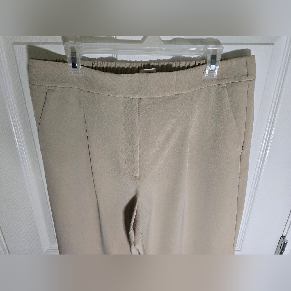 Loft Womens High Rise Straight Khacki Casual Pants Size Large - Picture 9 of 12